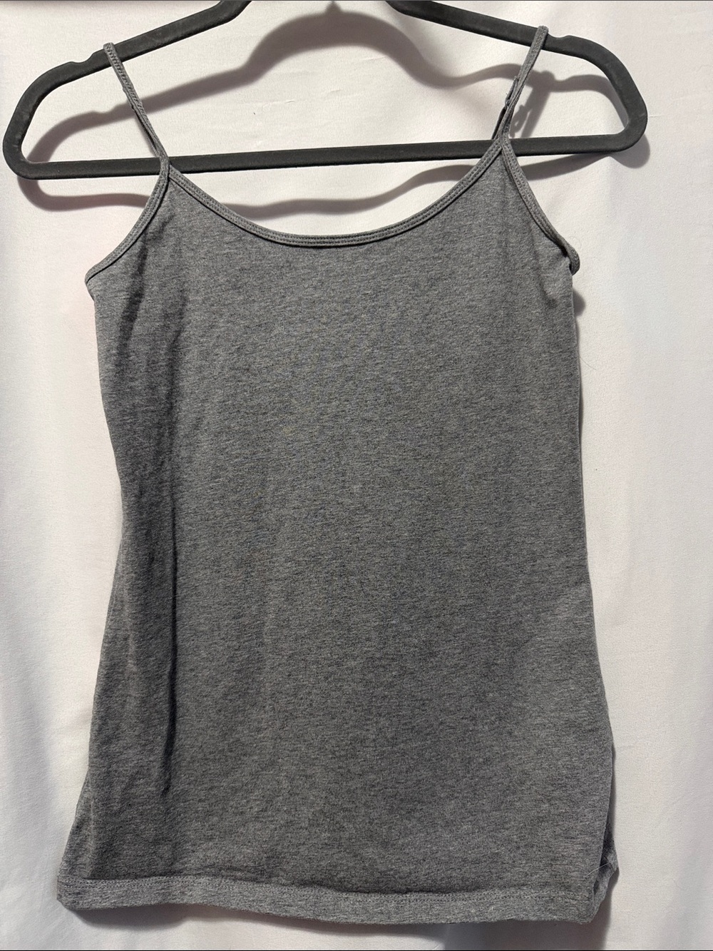 Everyday Womens Gray Spaghetti Strap Camisole